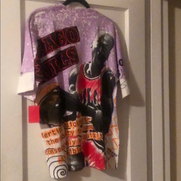 Magic Johnson Bulls vintage Michael Jordan T-shirt - Picture 6 of 8